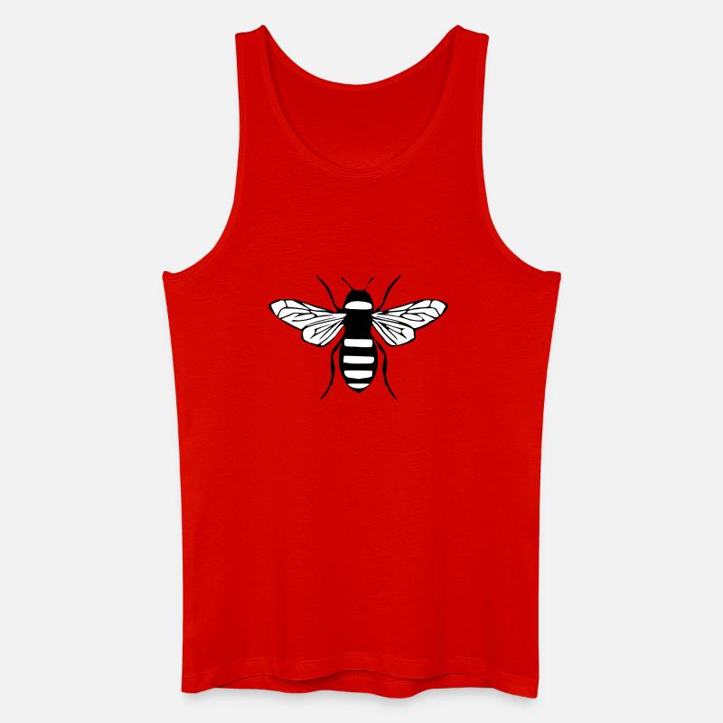Biene Honigbiene Imker Geschenk - Männer Bio Tank Top - Rot