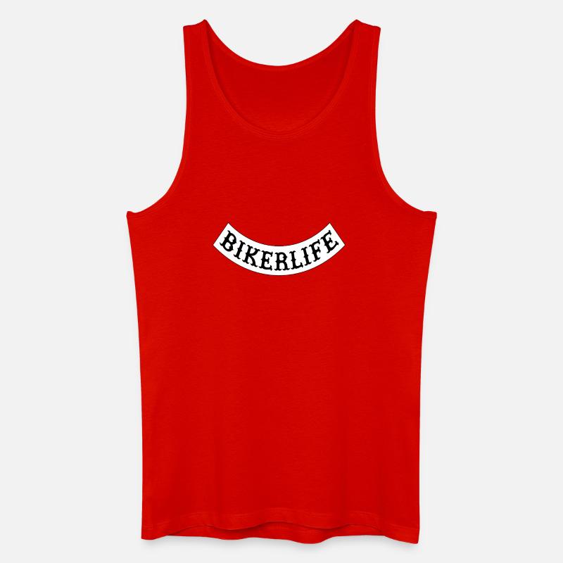 Biker_life_ - Männer Bio Tank Top - Rot