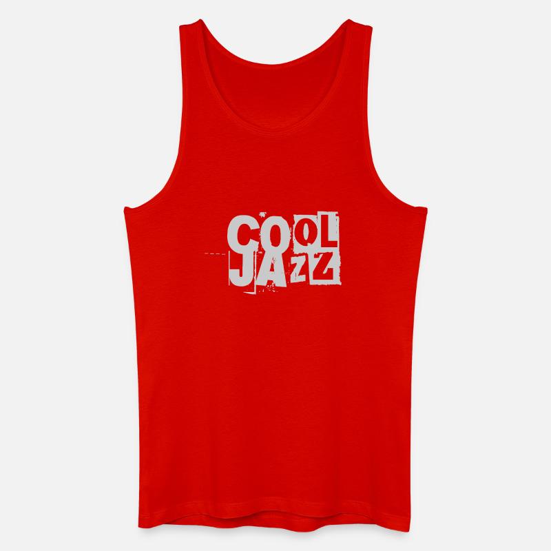 Cool gazz Distressed Typografie - Männer Bio Tank Top - Rot