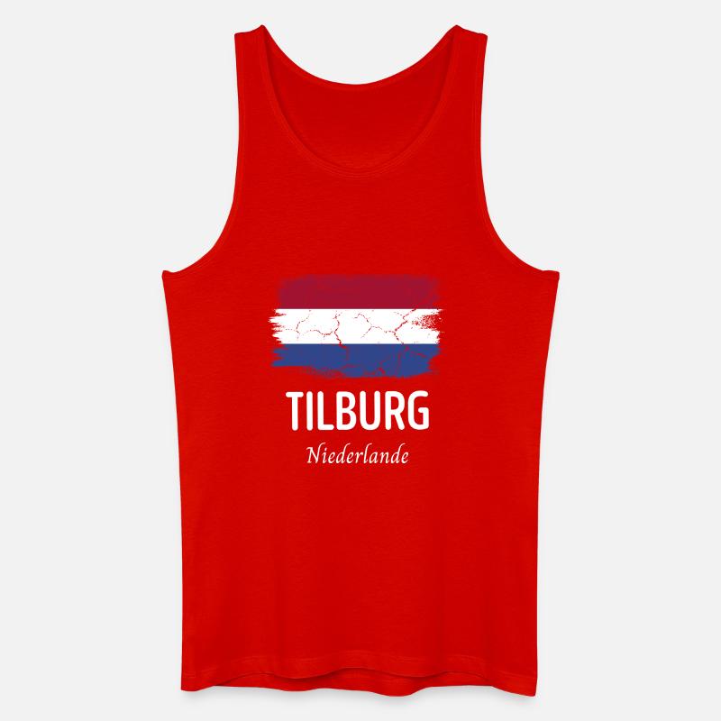 Tilburg - Männer Bio Tank Top - Rot