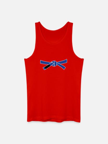 Bluebelt - Blaugurt - Männer Bio Tank Top - Rot