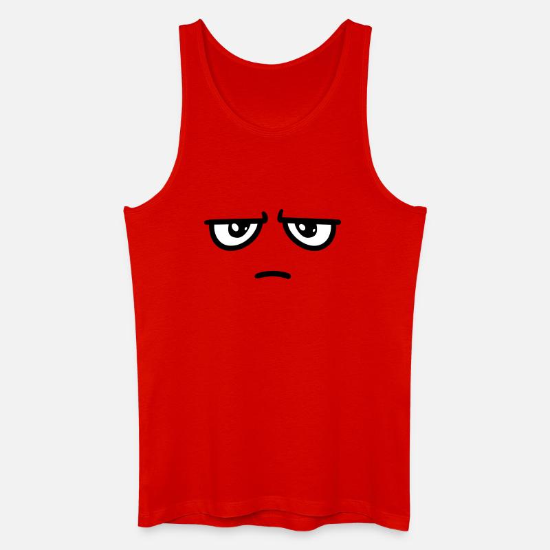 Not impressed - Männer Bio Tank Top - Rot