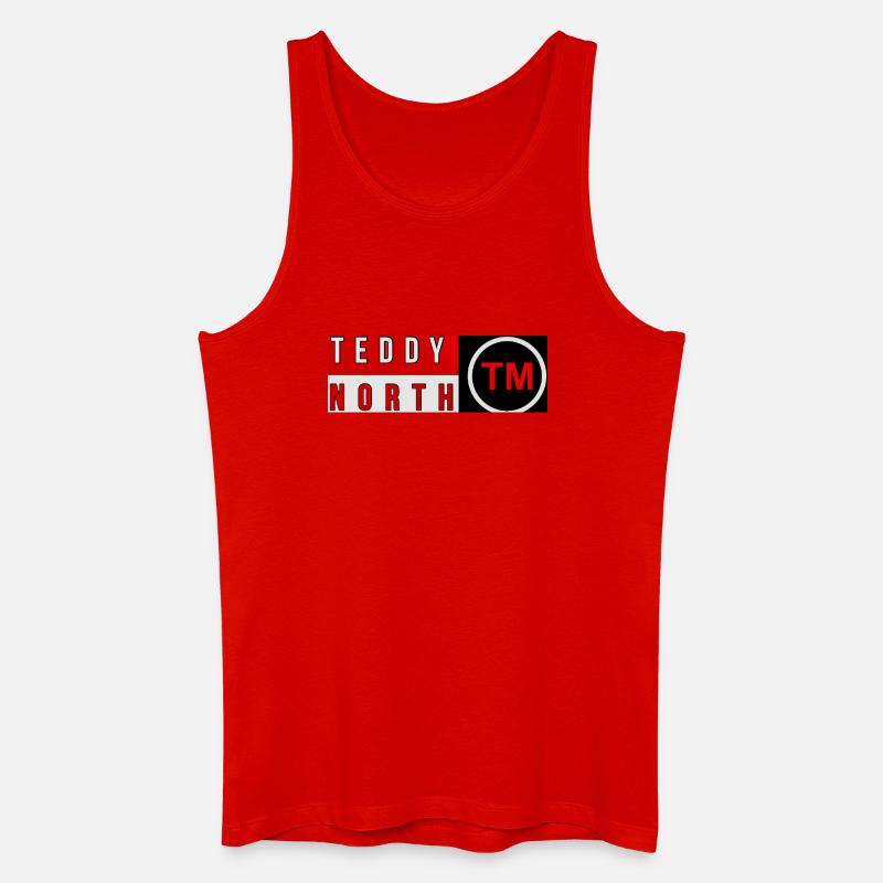 Teddy North Markenlogo - Männer Bio Tank Top - Rot