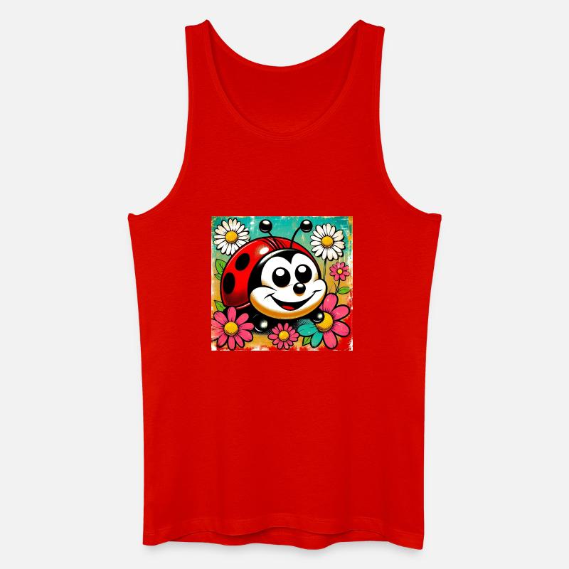 Marienkäfer - Männer Bio Tank Top - Rot