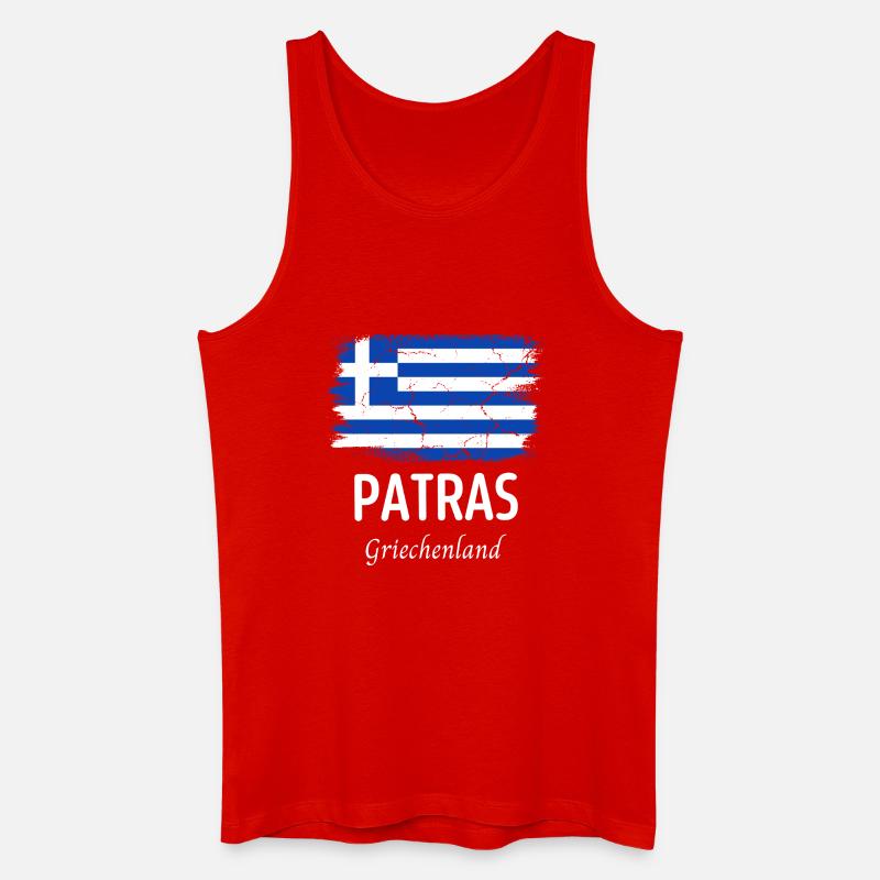 Patras - Männer Bio Tank Top - Rot