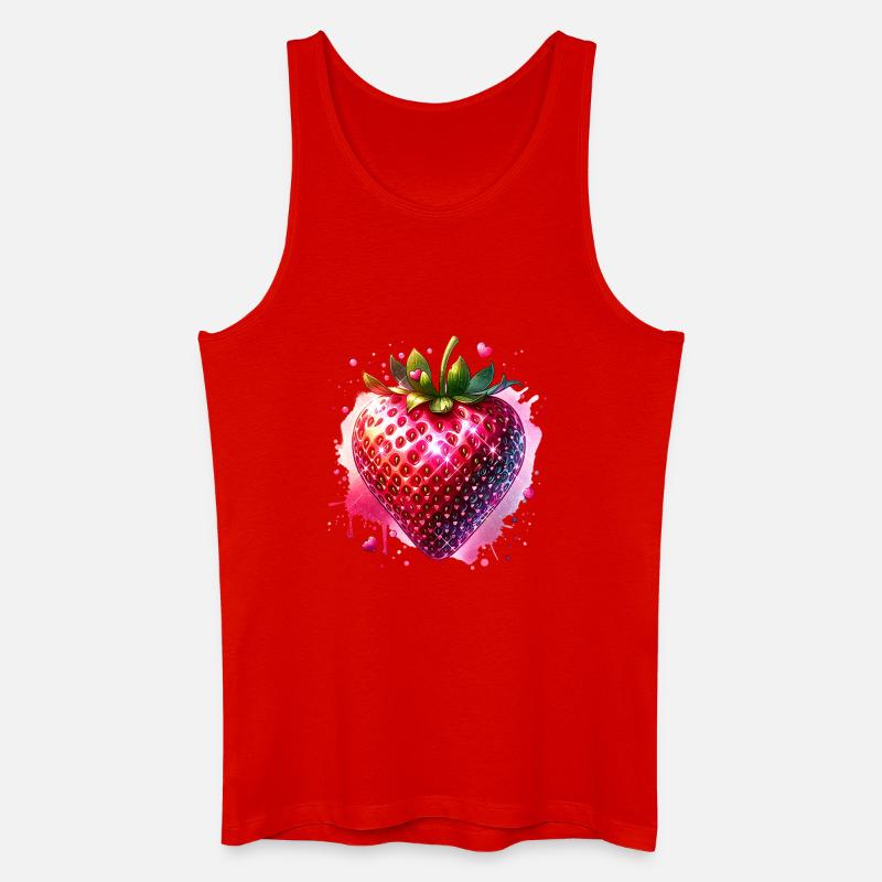 Karneval Kostüm Erdbeer - Männer Bio Tank Top - Rot