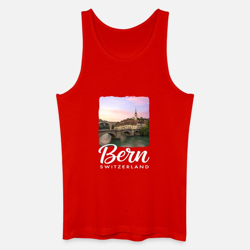 Bern Schweiz - Männer Bio Tank Top - Rot