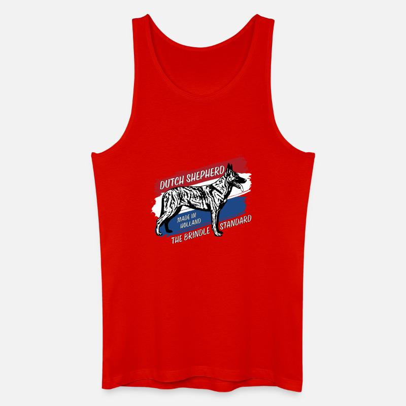Dutch Shepherd – Dutchie - Männer Bio Tank Top - Rot