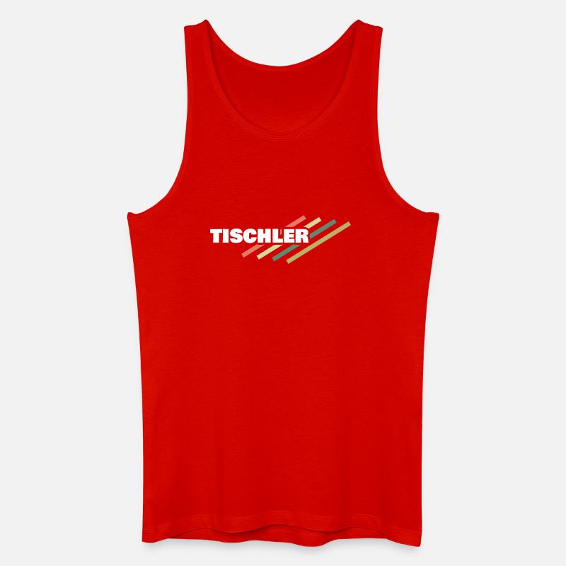 Tischler - Männer Bio Tank Top - Rot