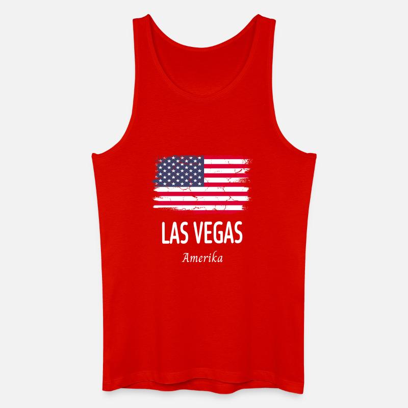 Las Vegas - Männer Bio Tank Top - Rot
