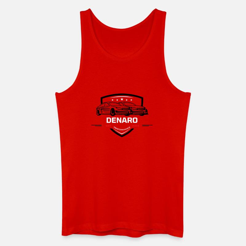 DENARO Performance Emblem 2024 - Männer Bio Tank Top - Rot
