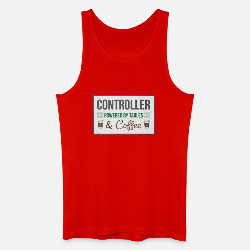 Controller Powered by Tables & Coffee - Männer Bio Tank Top - Rot