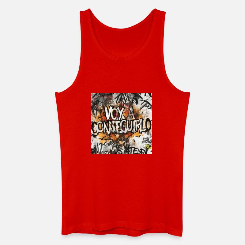 Ich werde es Graffiti machen - Männer Bio Tank Top - Rot