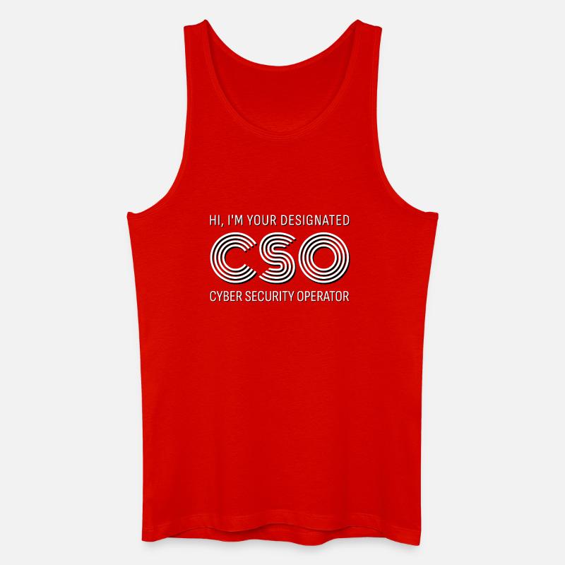 CSO Cyber Security Operator - Männer Bio Tank Top - Rot