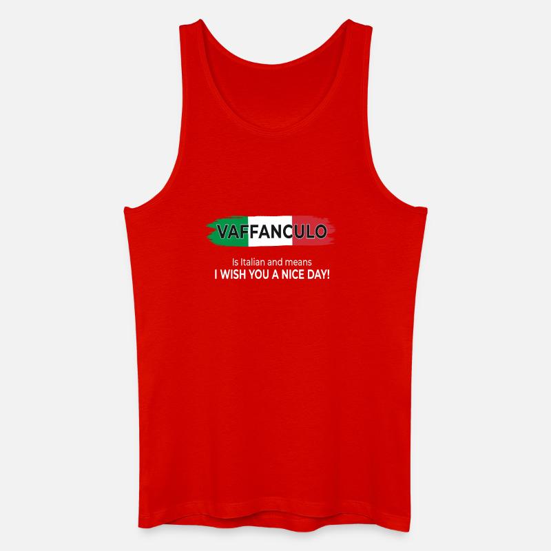 Vaffanculo – Have a nice day! - Men’s Organic Tank Top - red