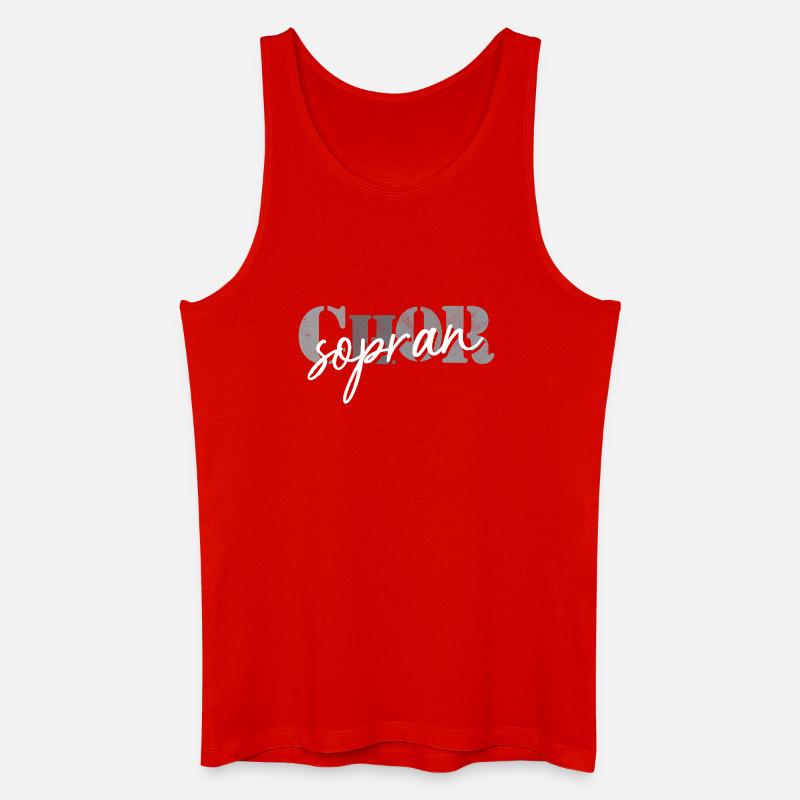 Chor Sopran - Männer Bio Tank Top - Rot