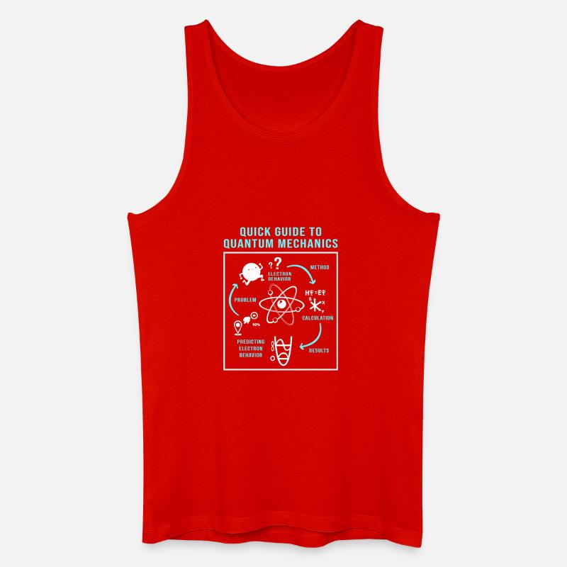 Physique quantique Physique quantique Saut quantique - Débardeur bio Homme - rouge