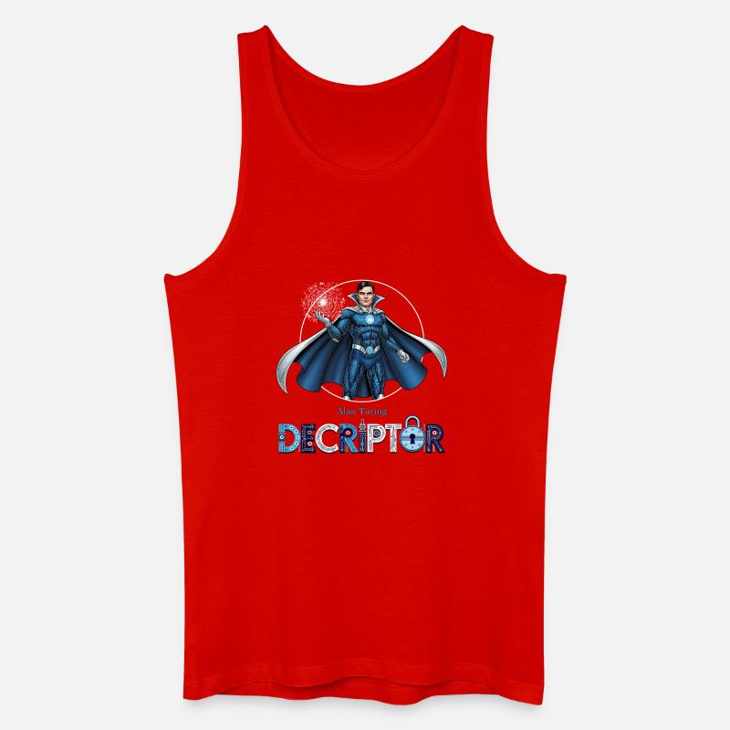 Hero Coder Decryptor - Men’s Organic Tank Top - red