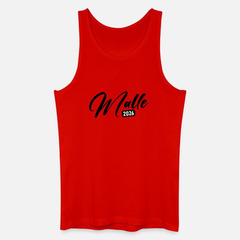 Malle 2026 - Männer Bio Tank Top - Rot