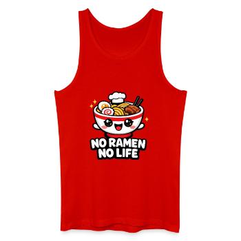 Bol du Sourire Ramen - Débardeur bio Homme - rouge - Devant