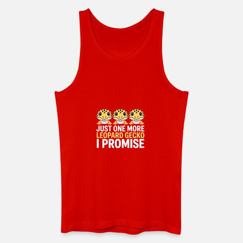 Leopardgekko-Trio Versprechen - Männer Bio Tank Top - Rot