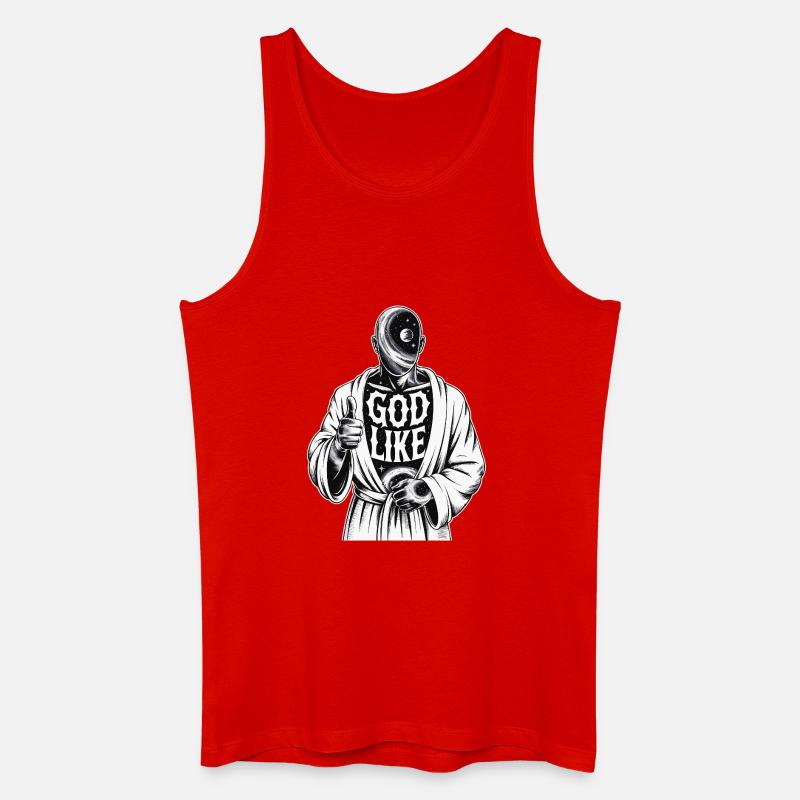 God Like Galaxy Design - Männer Bio Tank Top - Rot