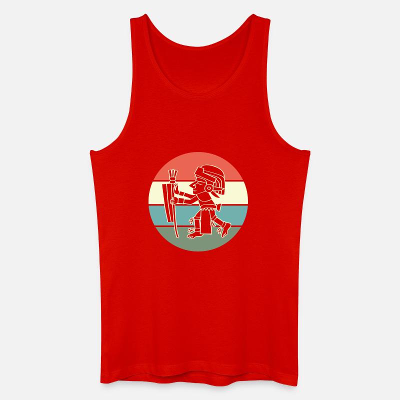 aztec Maya kalender Inka - Männer Bio Tank Top - Rot