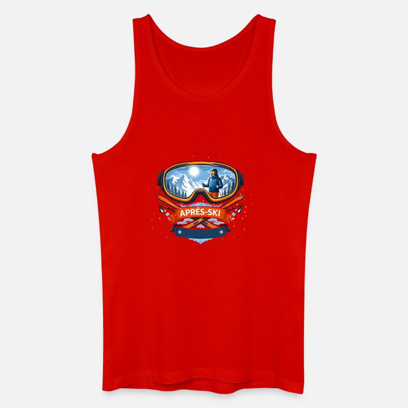 Apres Ski Comic Design - Männer Bio Tank Top - Rot