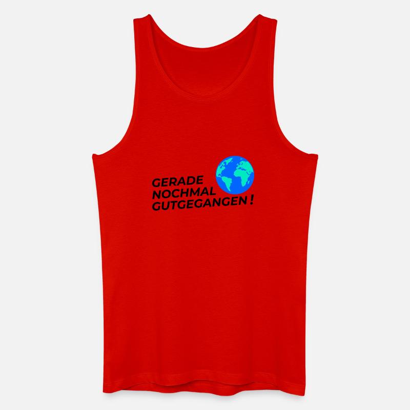 Nochmal gutgegangen - Männer Bio Tank Top - Rot