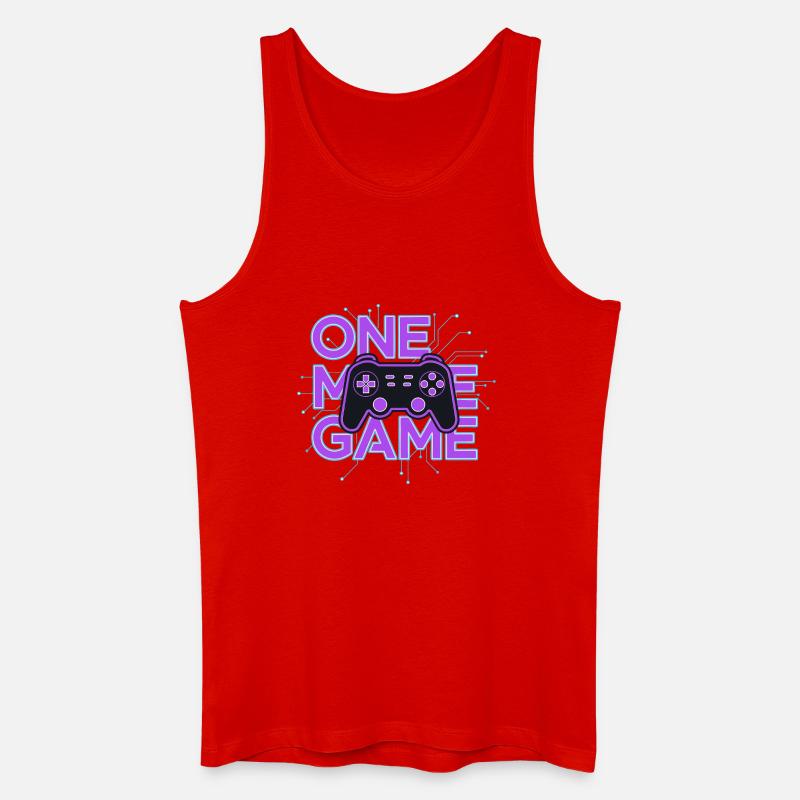 Ein Spielcontroller-Neon-Schaltkreis - Männer Bio Tank Top - Rot