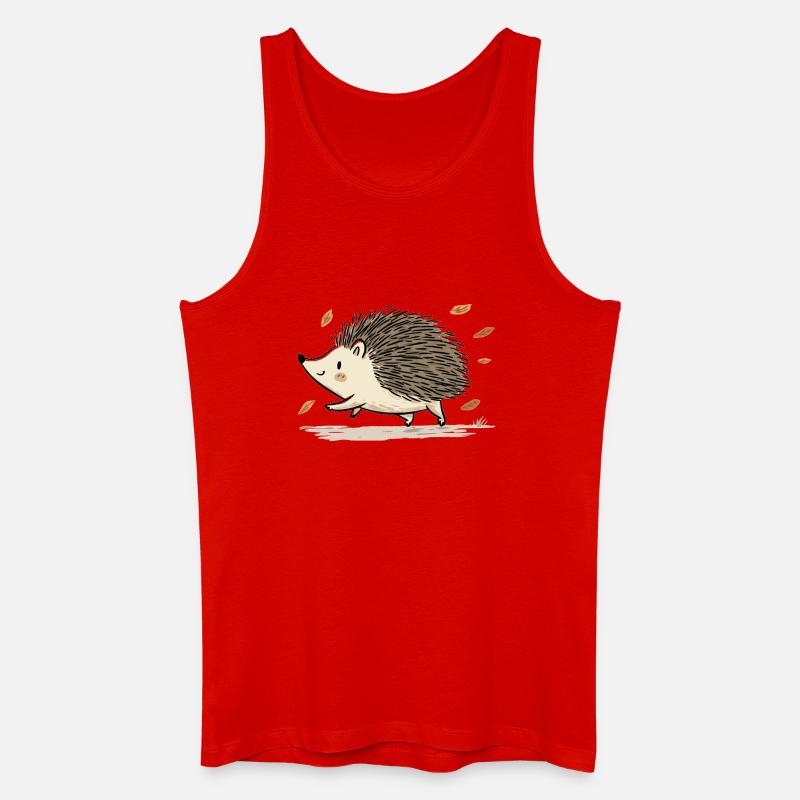 putziges Igelkind - Männer Bio Tank Top - Rot