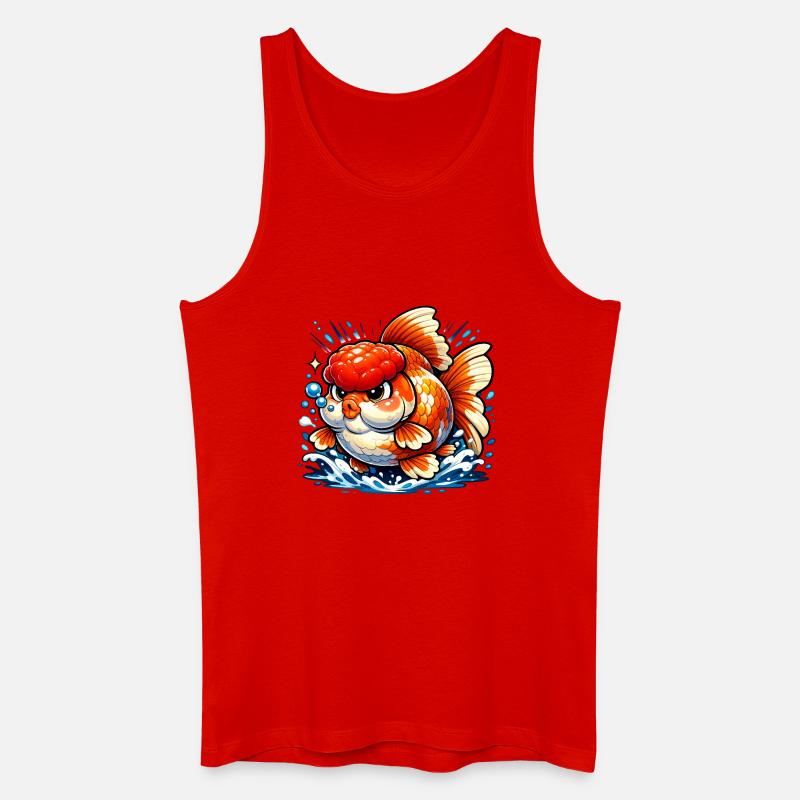 High Quality Fat Oranda Goldfish - Männer Bio Tank Top - Rot