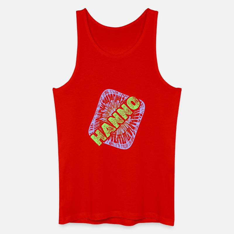 Hanno - Männer Bio Tank Top - Rot