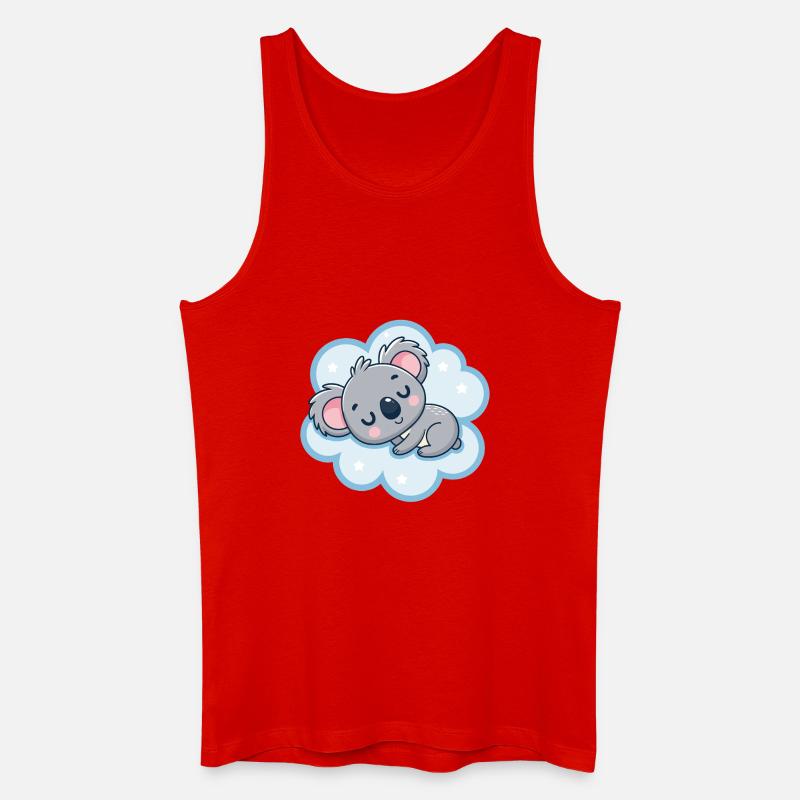 Koala-Traum auf Cloud - Männer Bio Tank Top - Rot