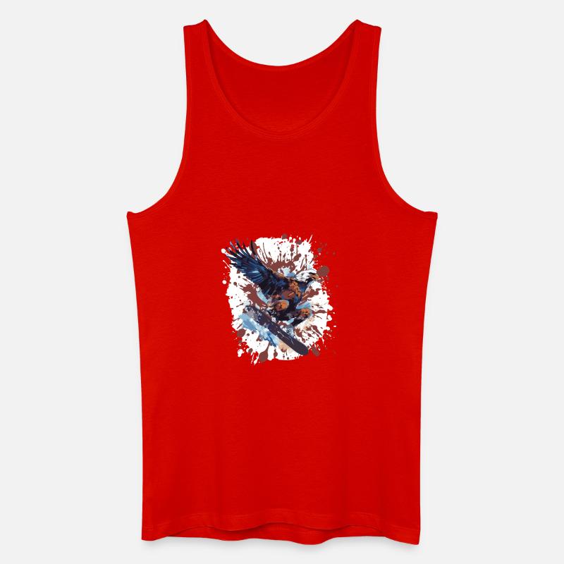 Adler Snowboard - Männer Bio Tank Top - Rot