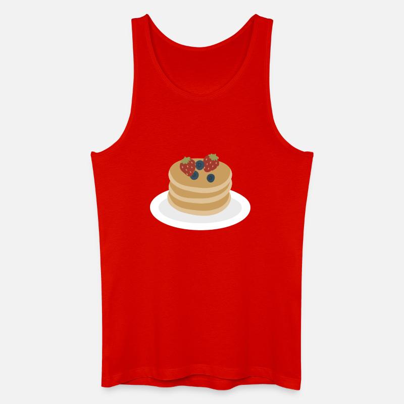 Berry Pancake Stack Artwork - Men’s Organic Tank Top - red