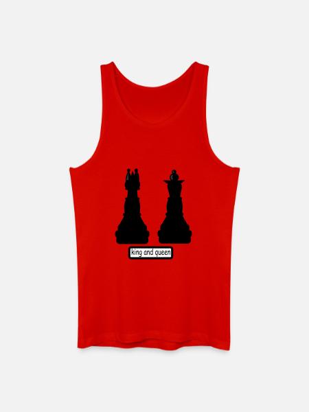 king_and_queen - Männer Bio Tank Top - Rot