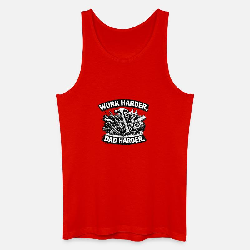 Father work: More commitment - Men’s Organic Tank Top - red