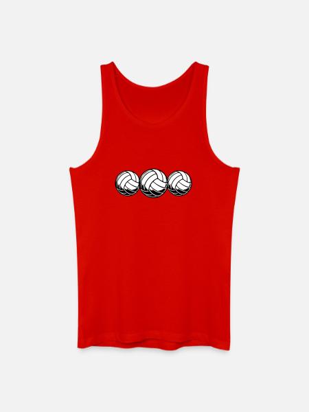 Équipe de volley-ball - Débardeur bio Homme - rouge