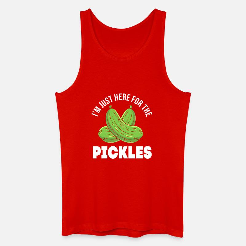 Gurke Gurken Essiggurke - Männer Bio Tank Top - Rot