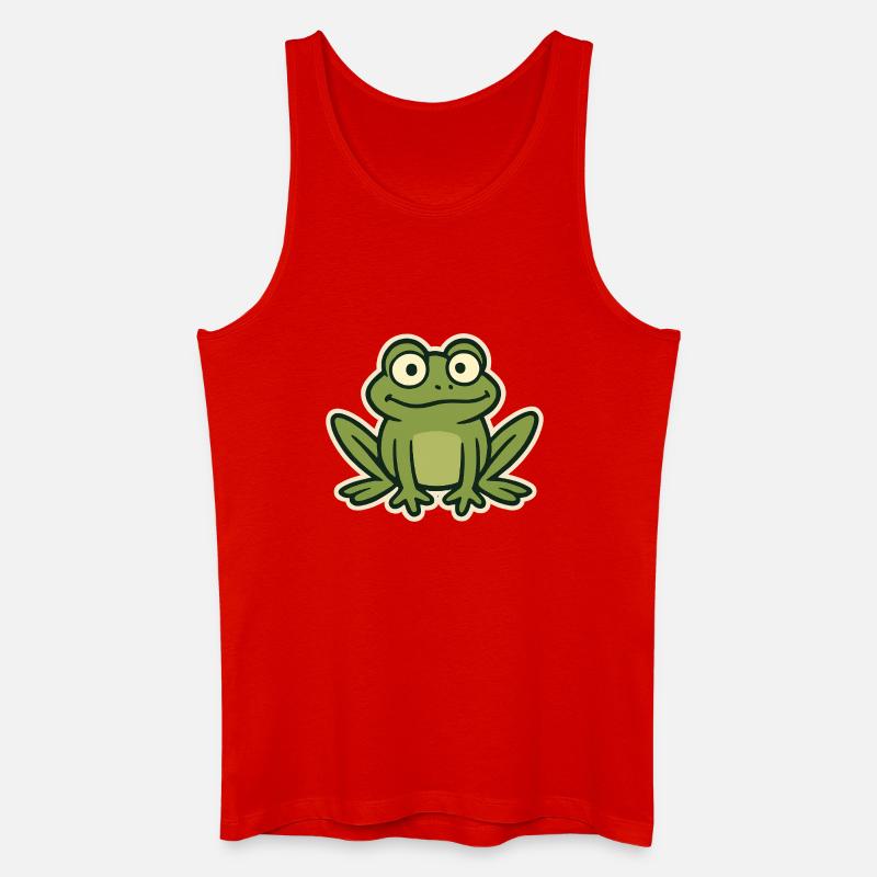 Frosch - Männer Bio Tank Top - Rot