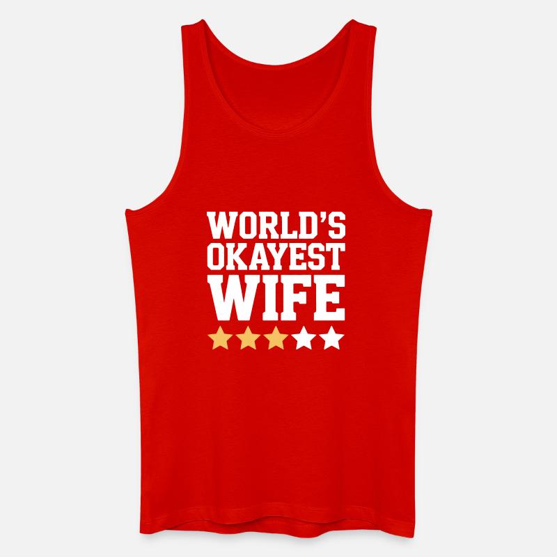 Die beste Ehefrau der Welt - Männer Bio Tank Top - Rot