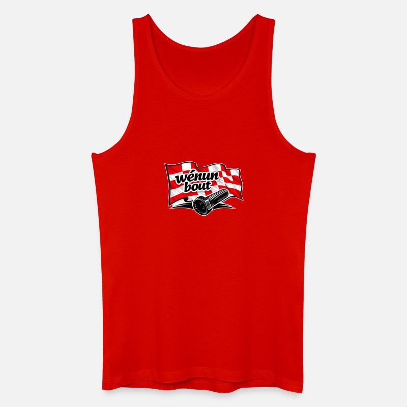 Wè Nun Bout - Männer Bio Tank Top - Rot