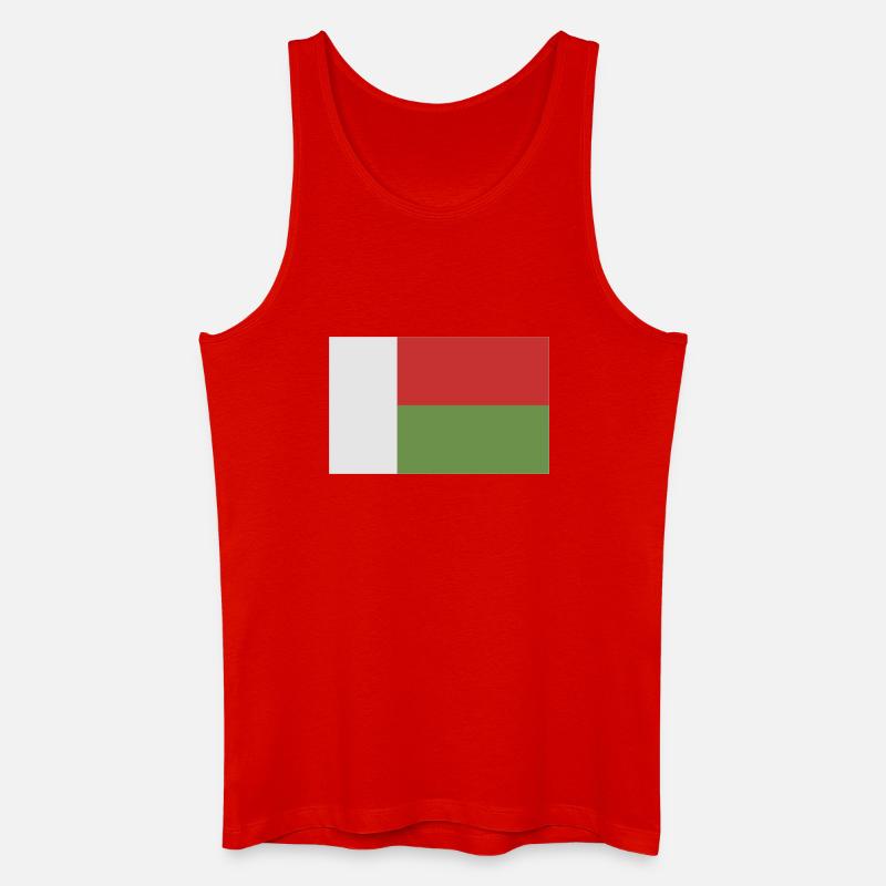 Madagaskar-Flagge - Männer Bio Tank Top - Rot