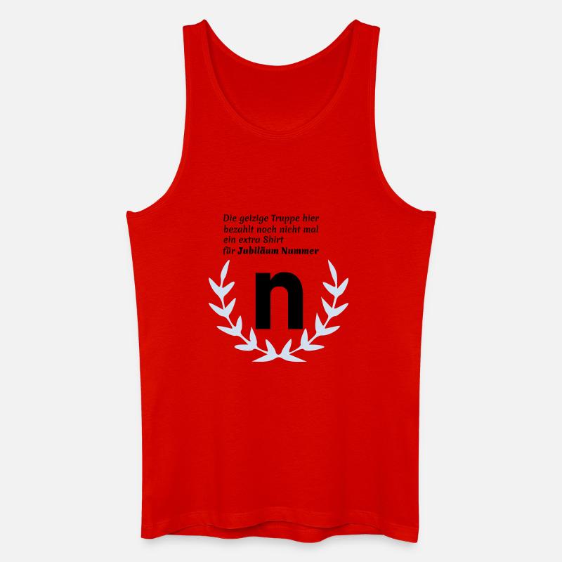 Jubilaeum N - Männer Bio Tank Top - Rot