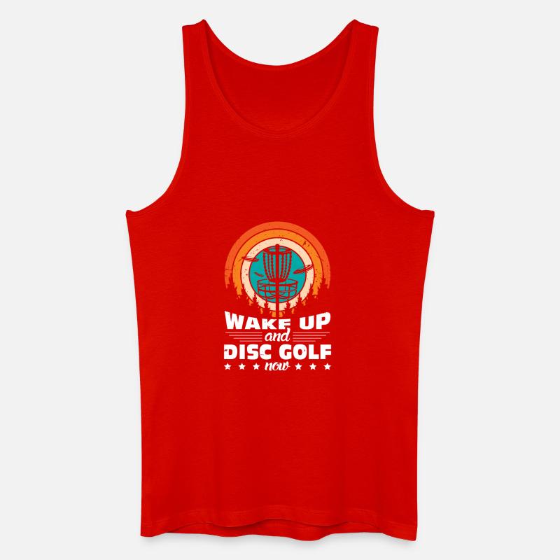 Disc Golf Geschenke Discgolf - Männer Bio Tank Top - Rot