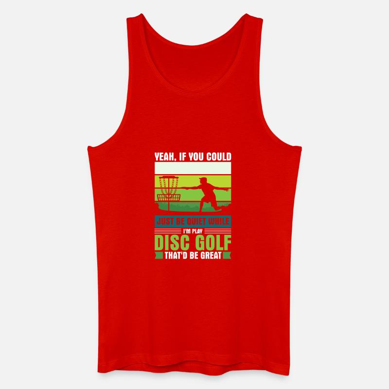 Disc Golf Geschenke Discgolf - Männer Bio Tank Top - Rot