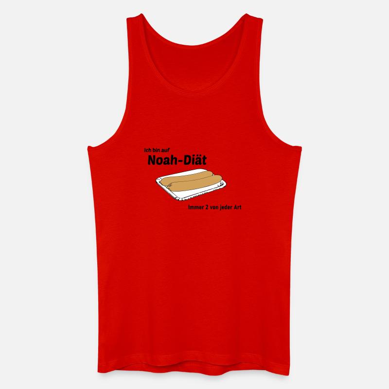 Noah Diaet - Männer Bio Tank Top - Rot