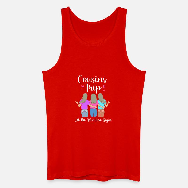 Cousin - Männer Bio Tank Top - Rot