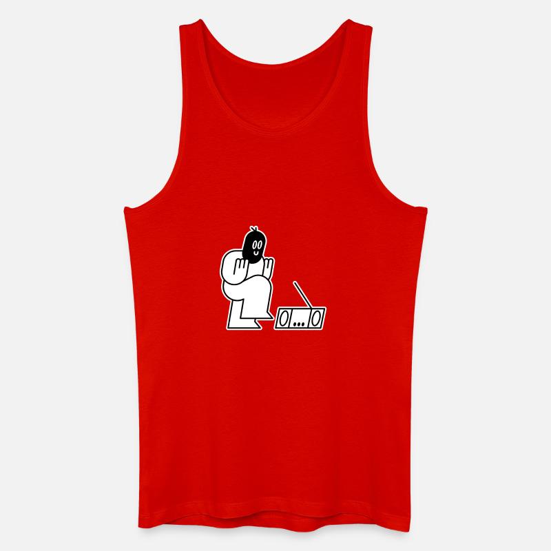 Dancing Thug - Männer Bio Tank Top - Rot